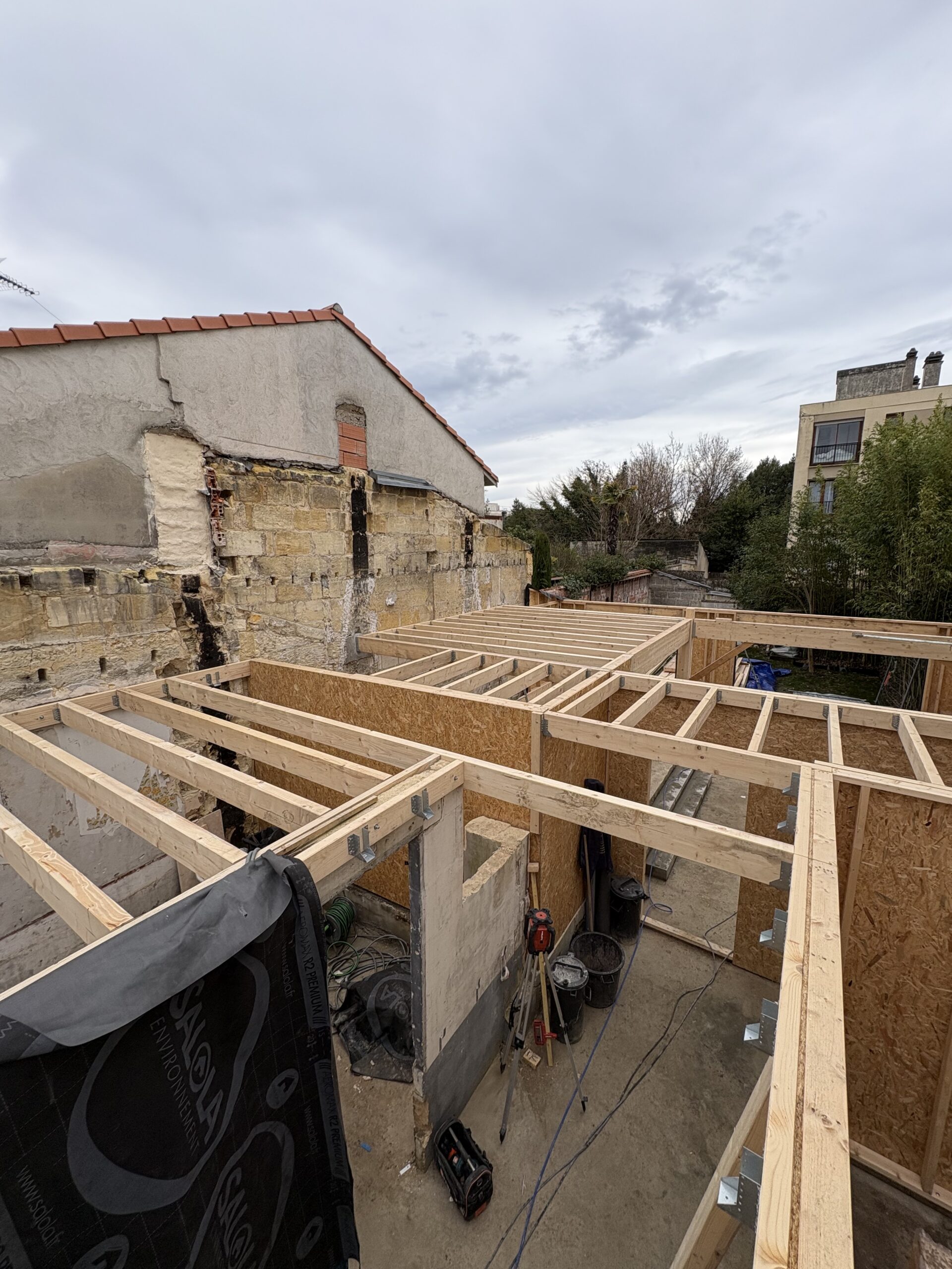 Extension et Surélévation à Bordeaux - Côté Ciel